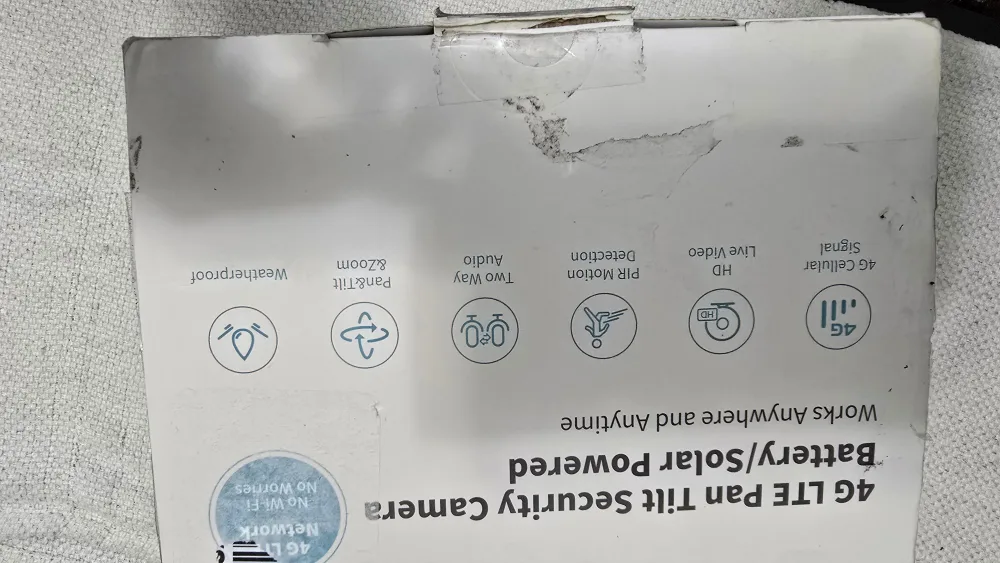 4G LTE Pan Tilt Security Camera w/ Solar Panel image indicator(3)