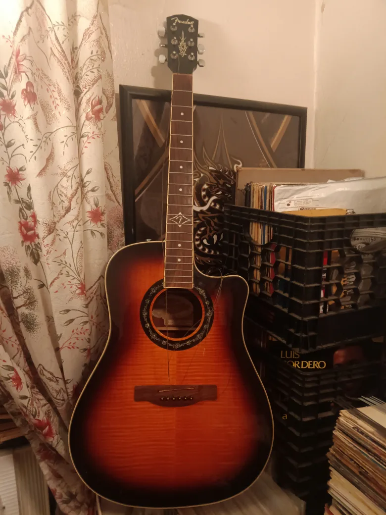 Fender T-Bucket 300CE 3TS Acoustic Guitar needs repair thumbnail