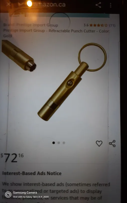 Prestige Import Group Retractable Punch Cutter - for cigar thumbnail