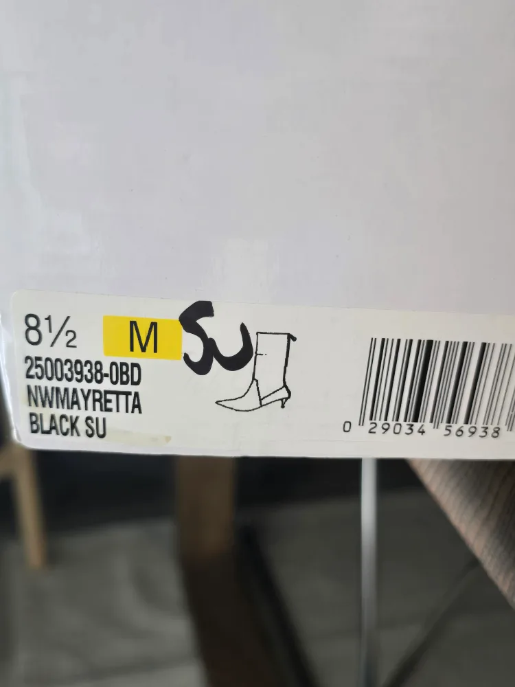 Nine West Black Suede Boots - Size 8.5 image indicator(2)