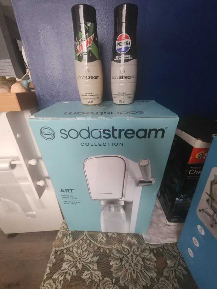 SodaStream ART Sparkling Water Maker + Pepsi/MTN Dew Syrup thumbnail