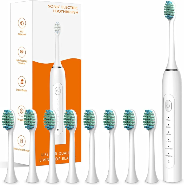 New~Electric Toothbrush,8 Brushes, 6 Modes, Timer, Wr, Re thumbnail