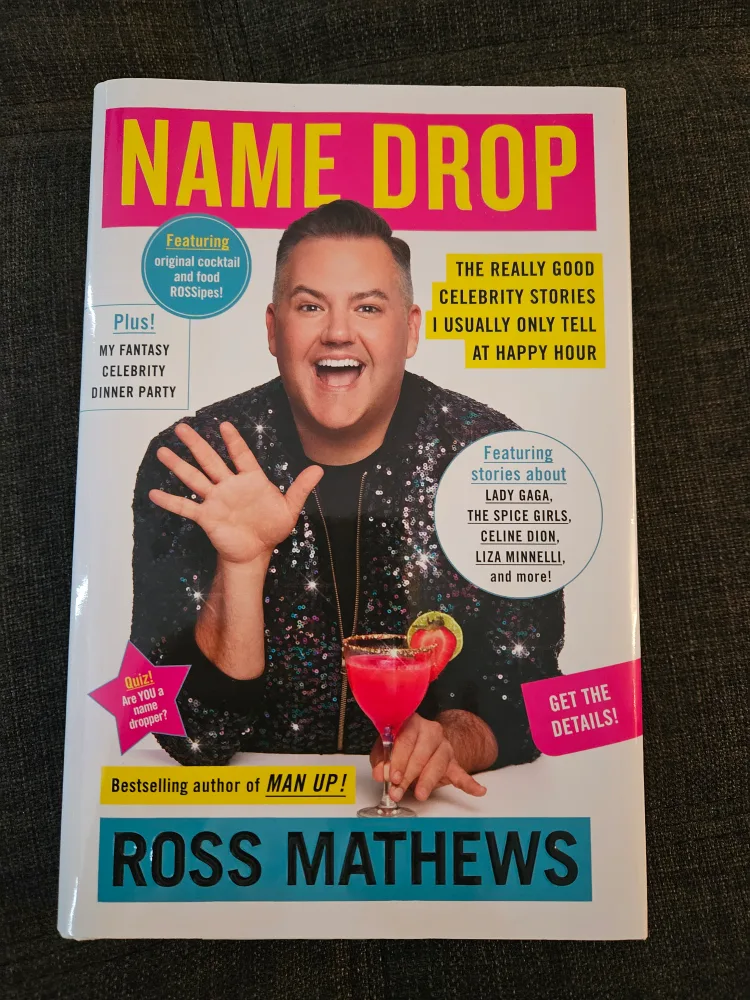 🇨🇦 Name Drop by Ross Mathews MINT Hardcover Book thumbnail