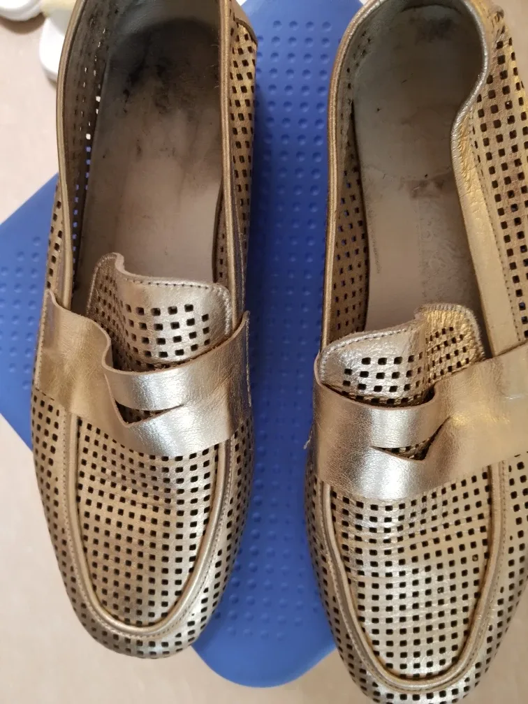 Gold Loafers - Size 40 thumbnail