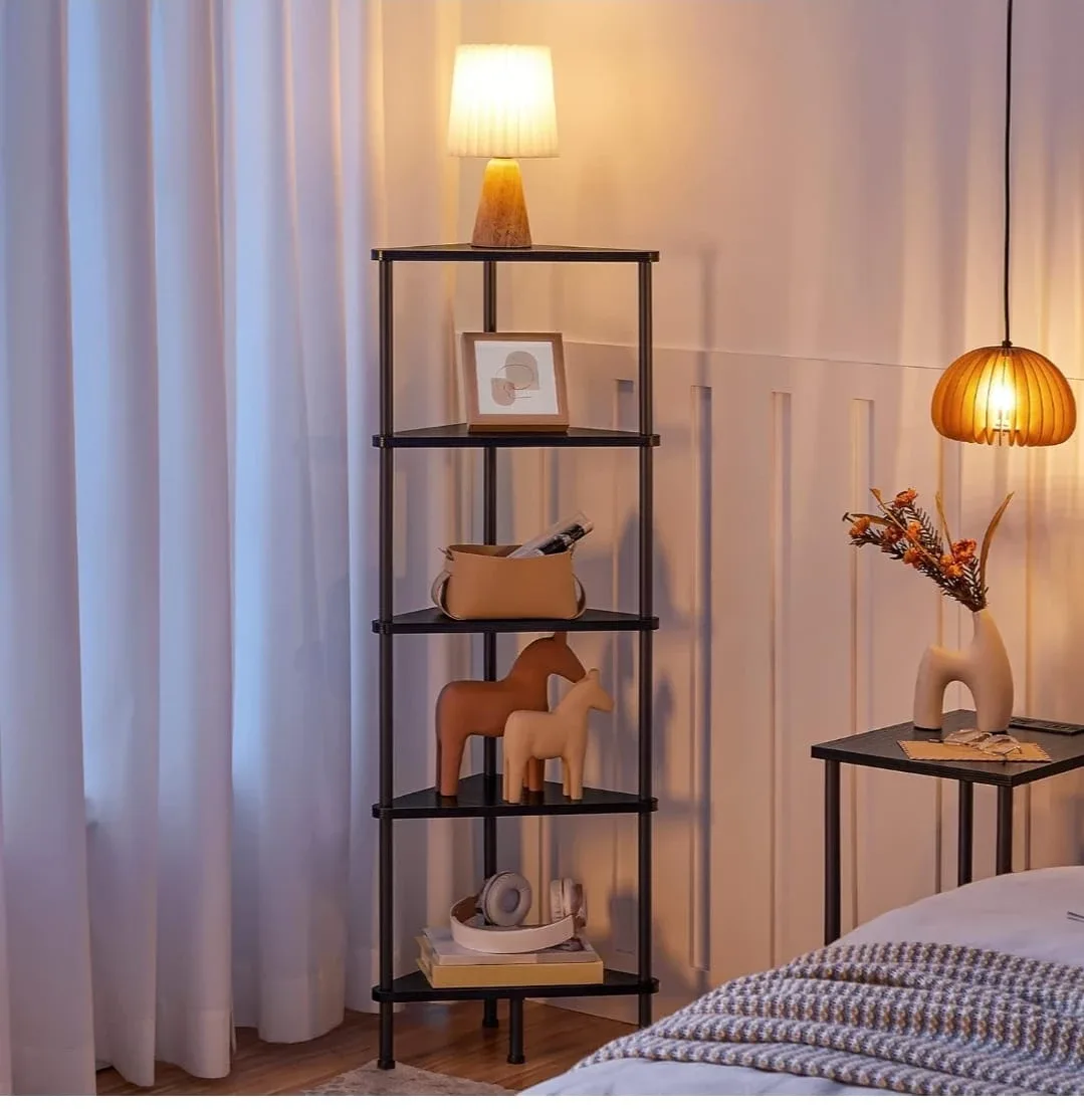Black Corner Shelf - 5 Tier image indicator(3)