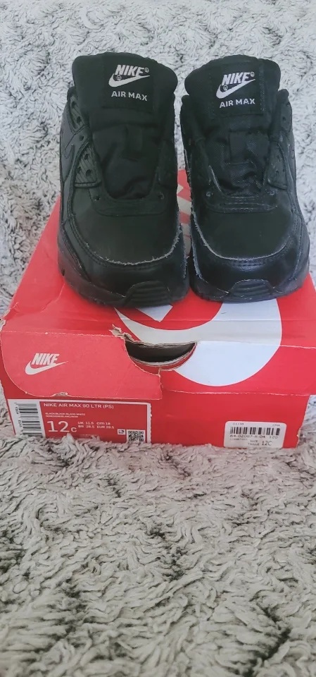 Nike Air Max 90 LTR (PS) Black, Size 12C image indicator(4)