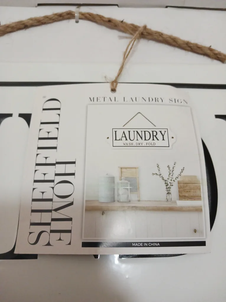Sheffield Home Laundry Metal Sign - New in Box! image indicator(2)