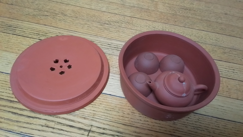 Clay Tea Set with Teapot and Cups - photo 5