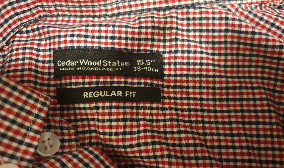Cedar Wood State 15.5" Checkered Shirt (0352) image indicator(3)