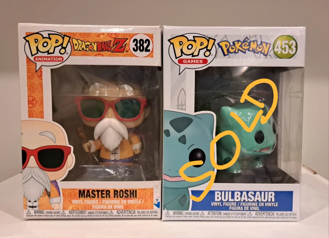 Funko Pop! Master Roshi & Bulbasaur thumbnail