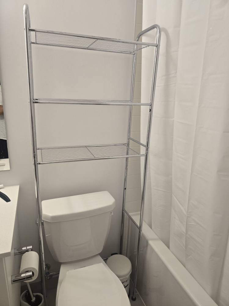 Chrome Over-the-Toilet Storage Shelf