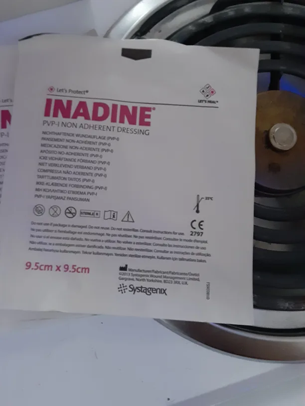 Inadine PVP-I Non Adherent Dressing image indicator(3)
