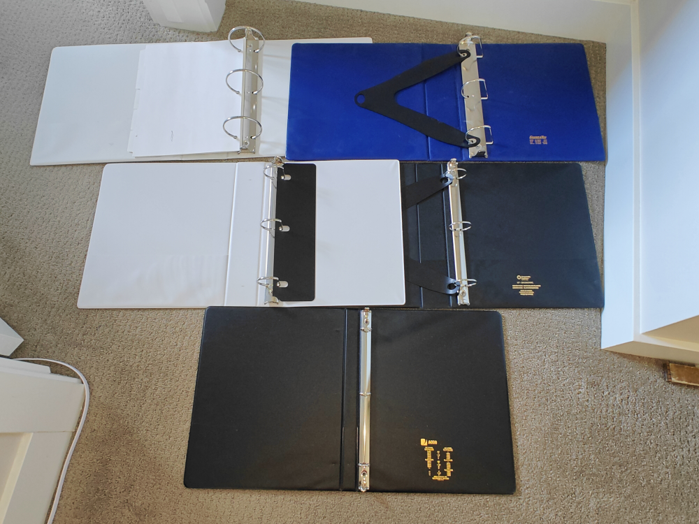 5 Binders - 2.5" & 1.5" & 1/2" Letter Size 8-1/2"x11" - photo 5
