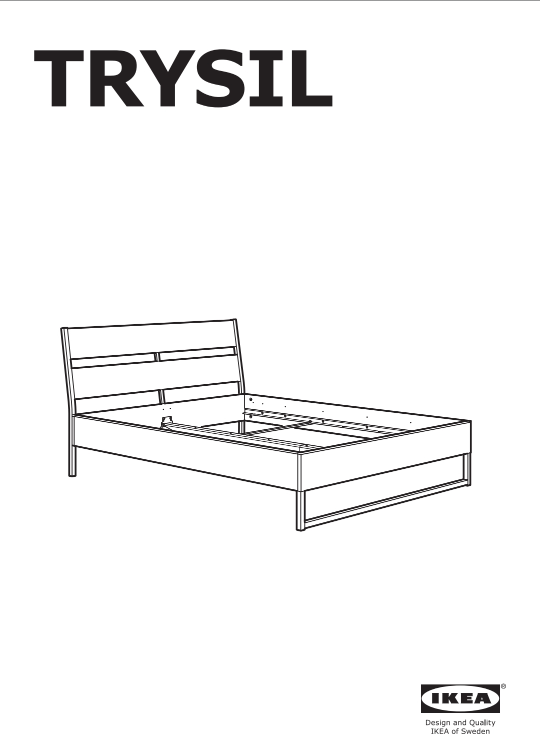 IKEA Trysil Queen Bed Frame - Dark Brown - photo 2
