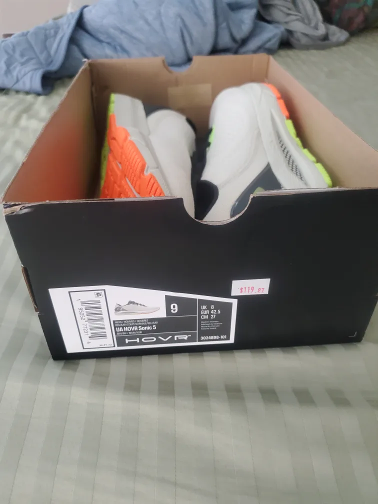 Under Armour HOVR Sonic 5 White, Size 9 thumbnail