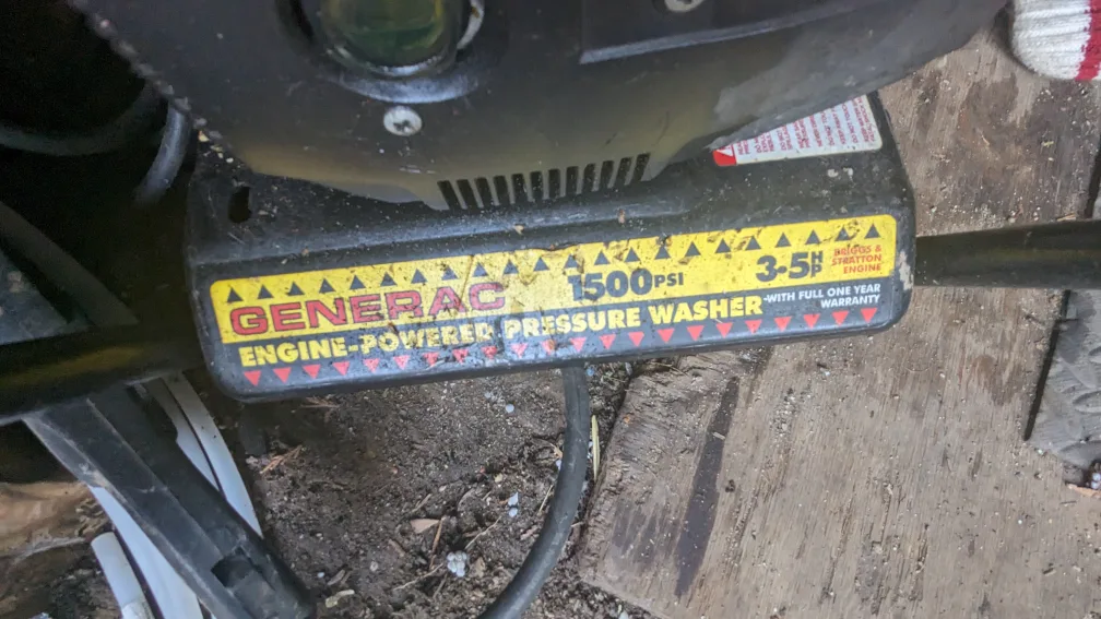 Generac 1500psi Engine Powered Pressure Washer image indicator(3)