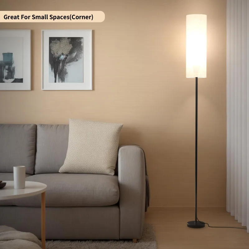 Simple Designs Floor Lamp, Black image indicator(10)