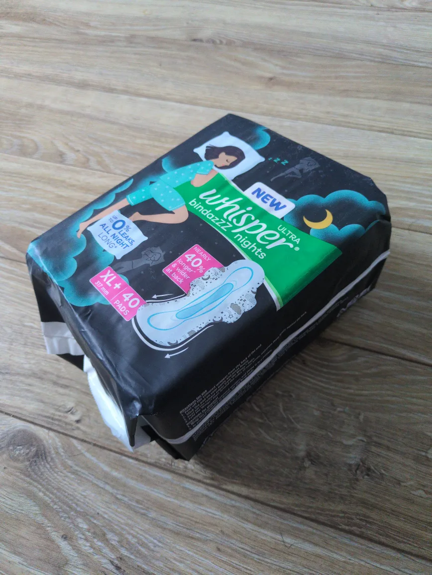 Whisper Ultra Bindazz Nights XL+ 40 Pads image indicator(2)