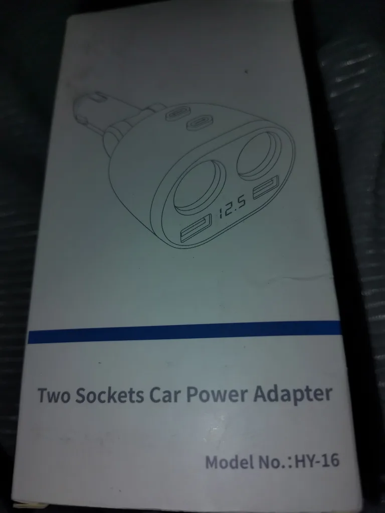 Two Sockets Car Power Adapter HY thumbnail