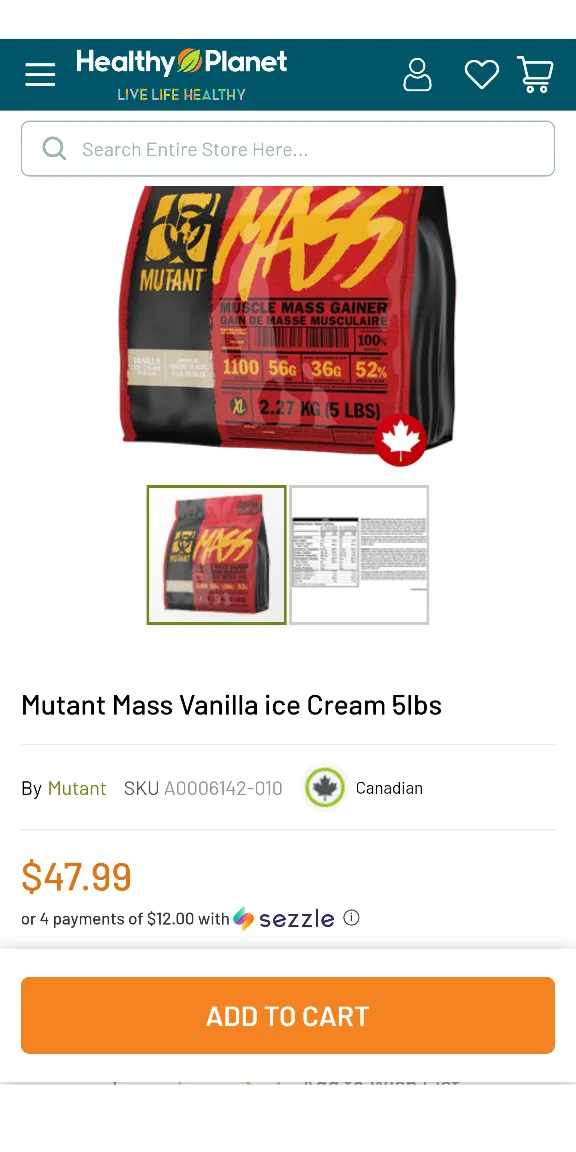 MUTANT MASS 5LBS - Muscle Mass Gainer image indicator(7)