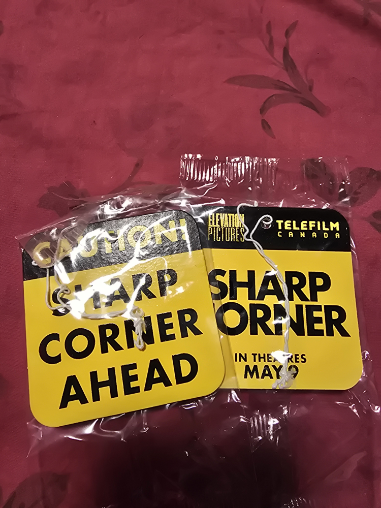 Sharp Corner Ahead car air freshener . #freecycle
