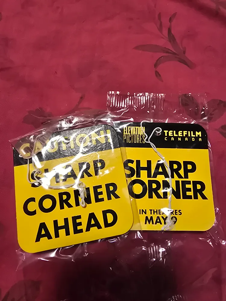 Sharp Corner Ahead car air freshener . #freecycle thumbnail