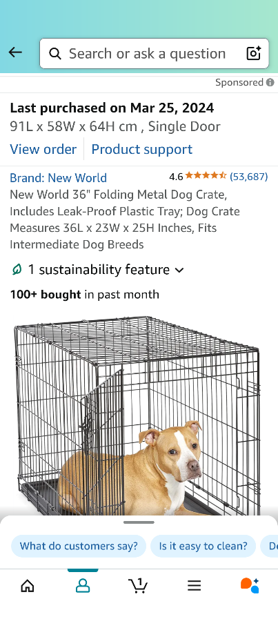 New World 36" Folding Metal Dog Crate - photo 3