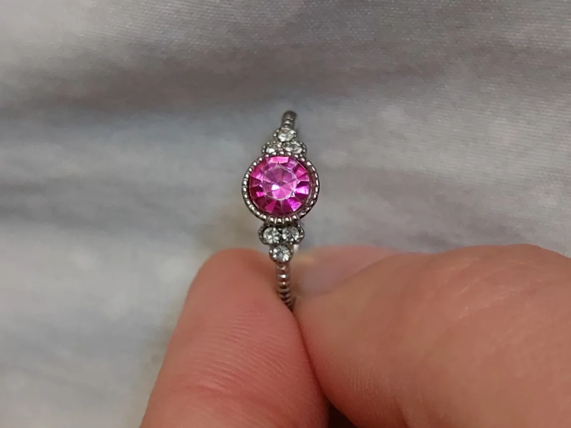 Pink Stone Ring thumbnail