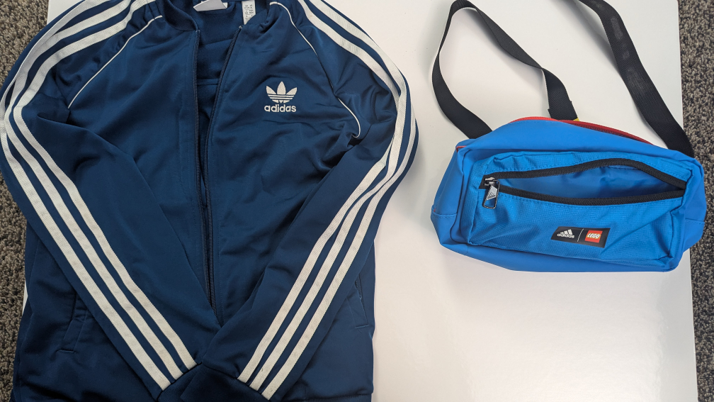 Adidas • Lego Blue Waist Bag and jacket