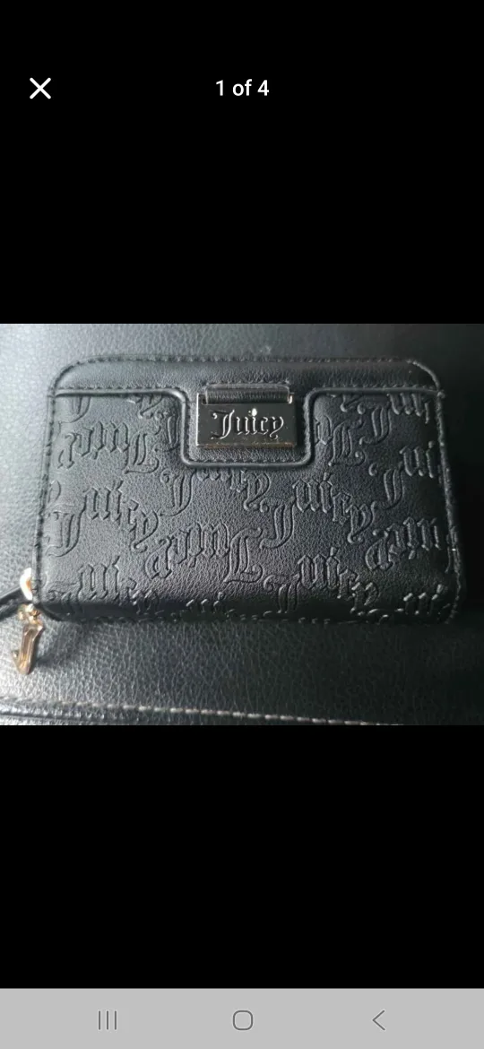 Juicy Couture Black Embossed Wallet thumbnail