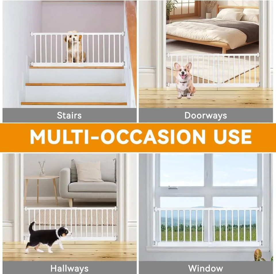 New~Small Pet Gate,4 Extensions,Pressure Mount,(18-48" W- 14" H) image indicator(3)