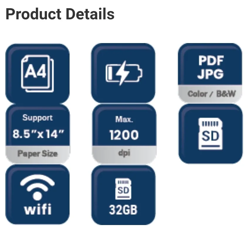Avision MiWand 2 Handheld Scanner image indicator(8)