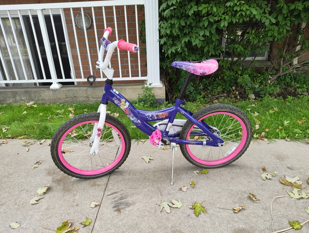 Disney Princess 18-inch Girls' Bike - Purple & Pink