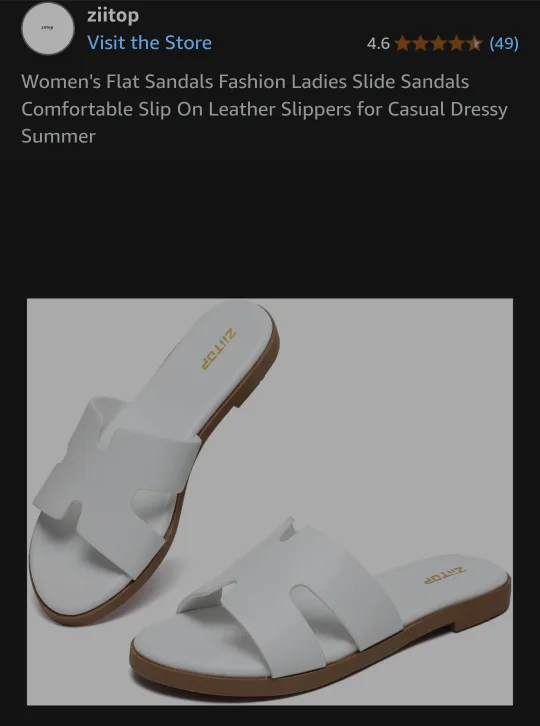 Women's Flat Sandals (2 colours) - sz 10 image indicator(2)