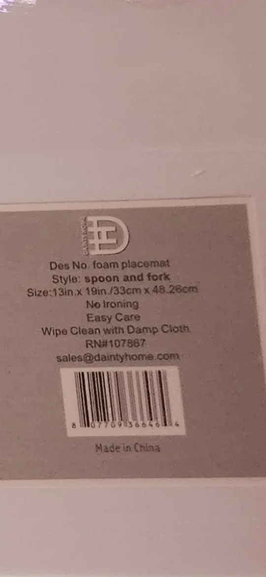 Heavy Duty Spoon and Fork foam placemats image indicator(6)