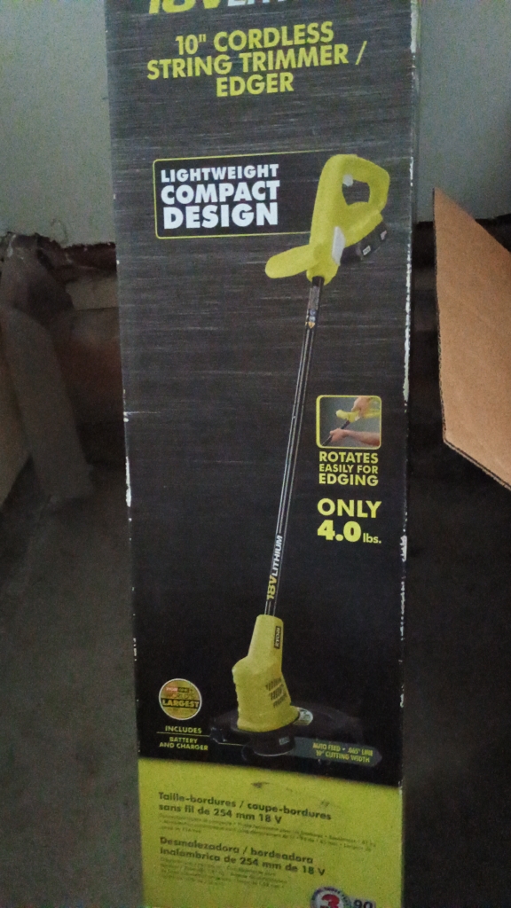 Ryobi 10" Cordless String Trimmer/Edger - Lightweight
