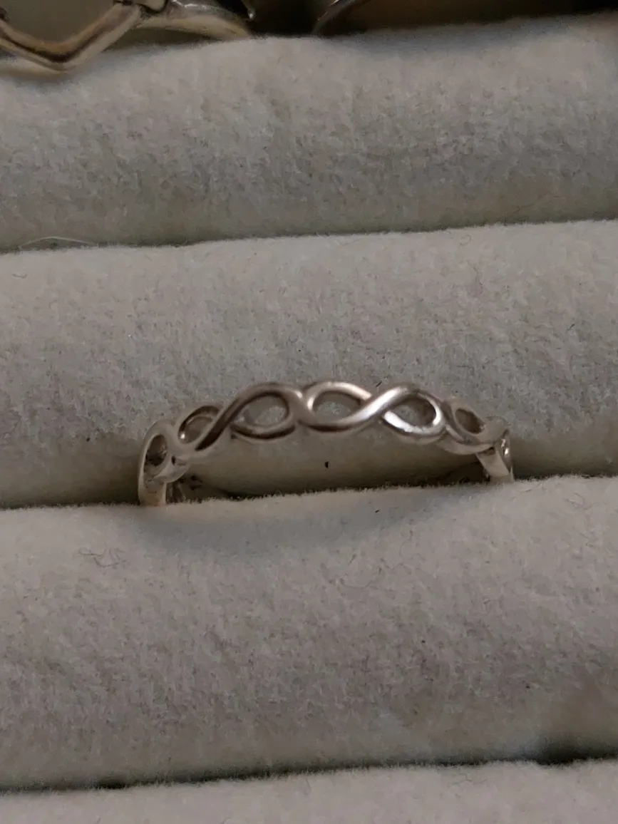 Silver Infinity Knot Ring image indicator(4)