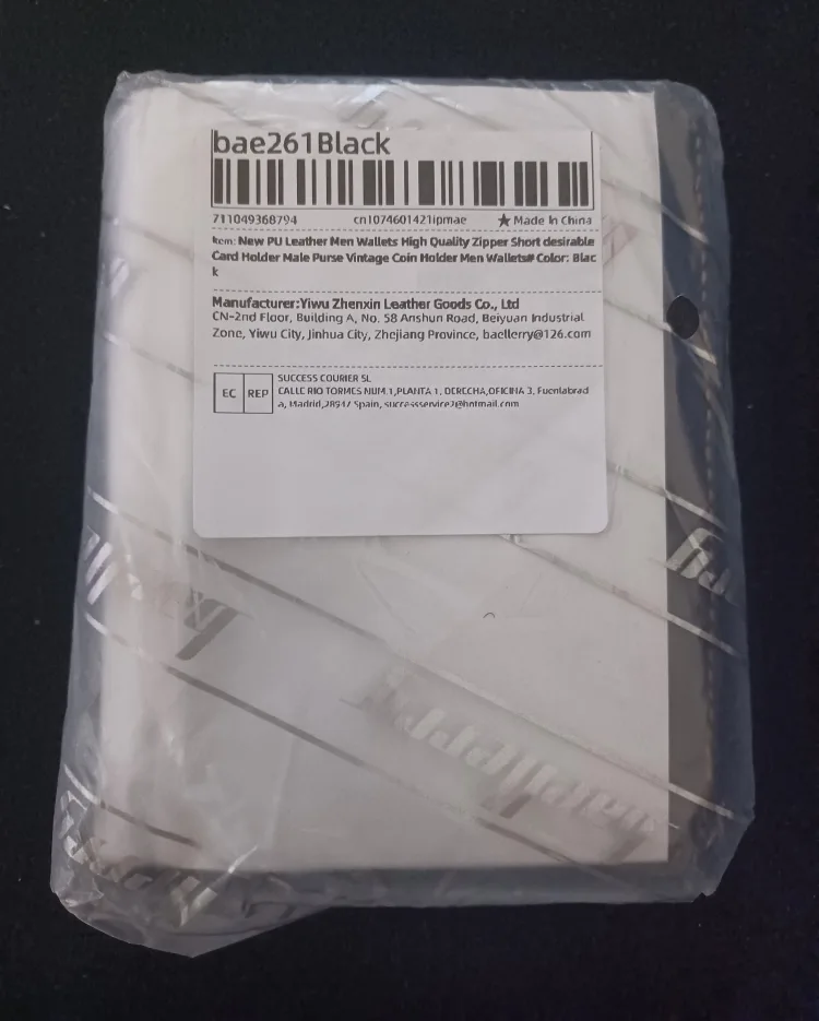 Baellerry Black Wallet! Leather image indicator(7)