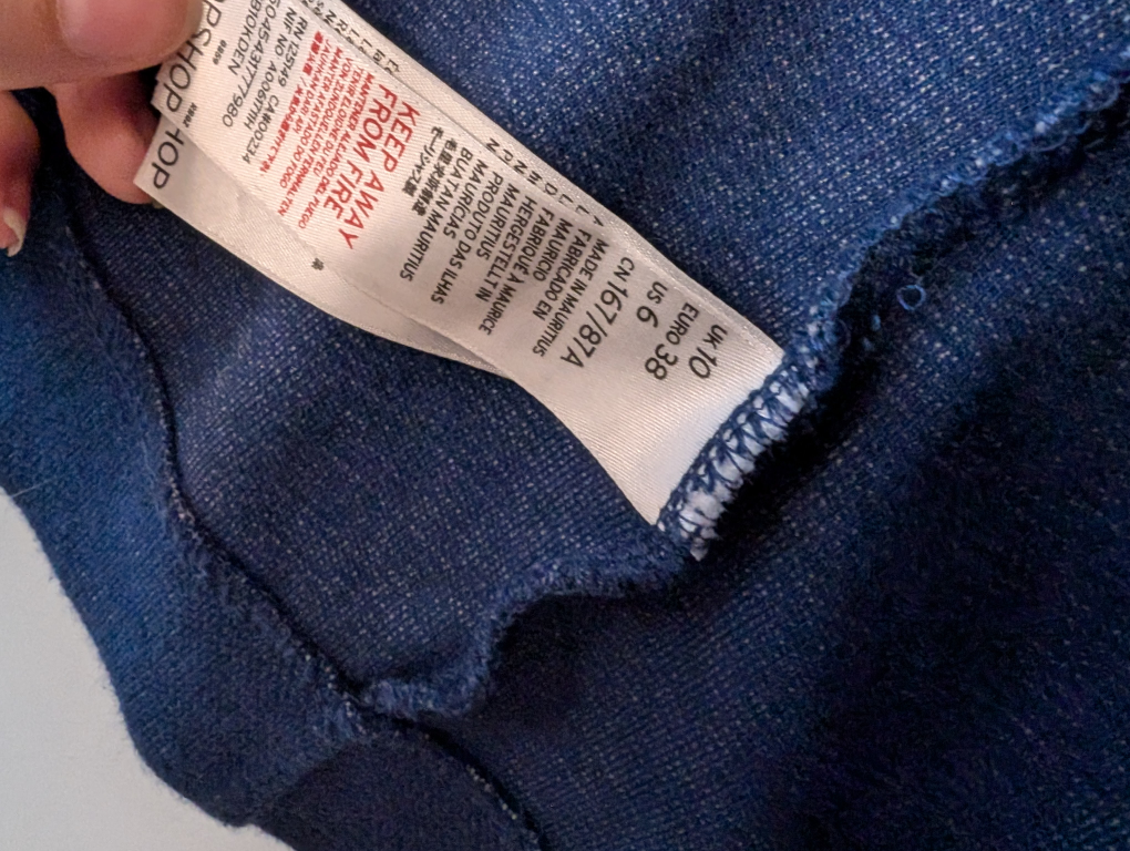 Topshop Blue Knit Blazer - Size US 6 - photo 5