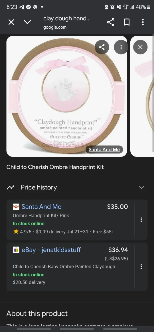 Child to Cherish Ombre Handprint Kit - New thumbnail