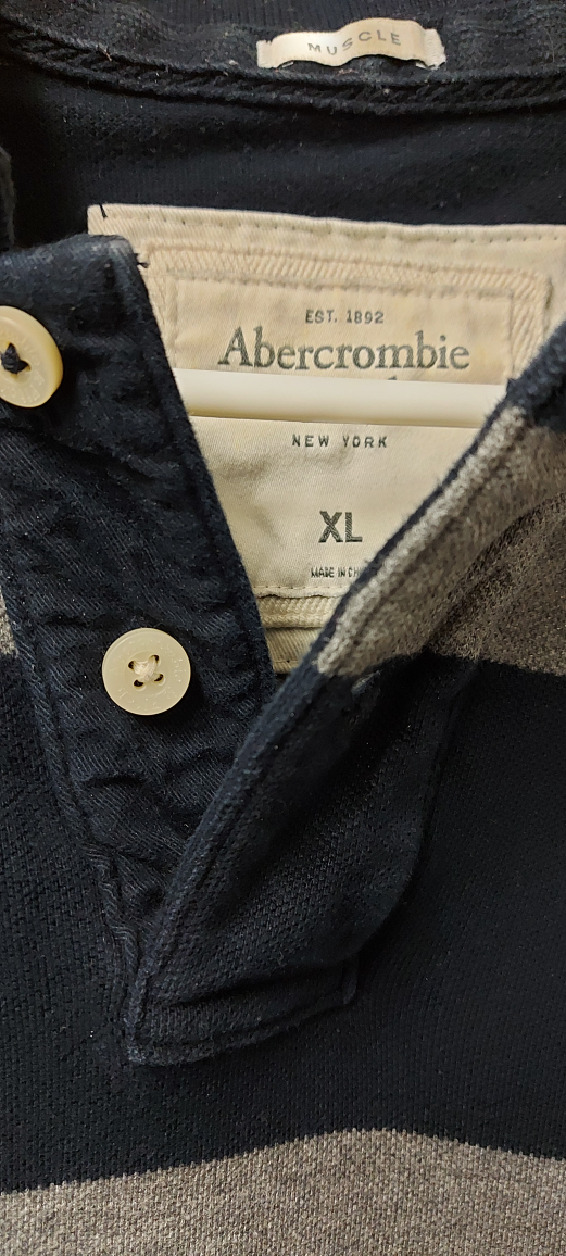 Abercrombie Striped Polo - XL - photo 2