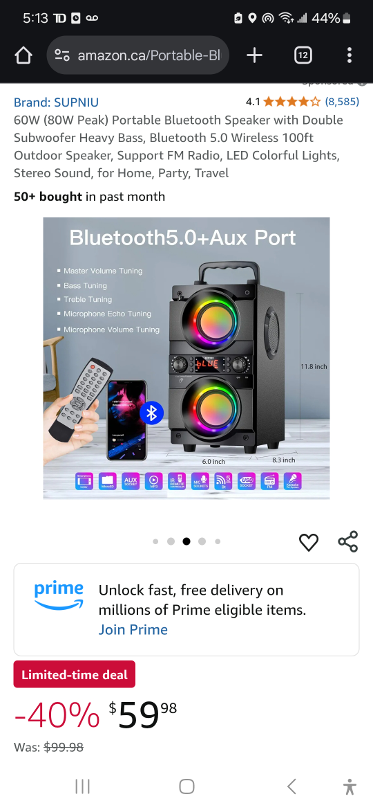 Portable Bluetooth Speaker