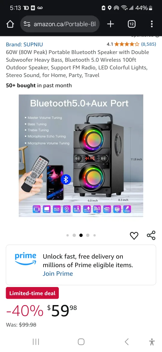 Portable Bluetooth Speaker thumbnail