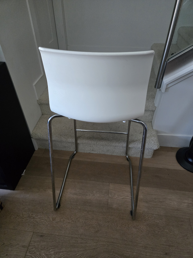 x2 White Modern Bar Stool - photo 3