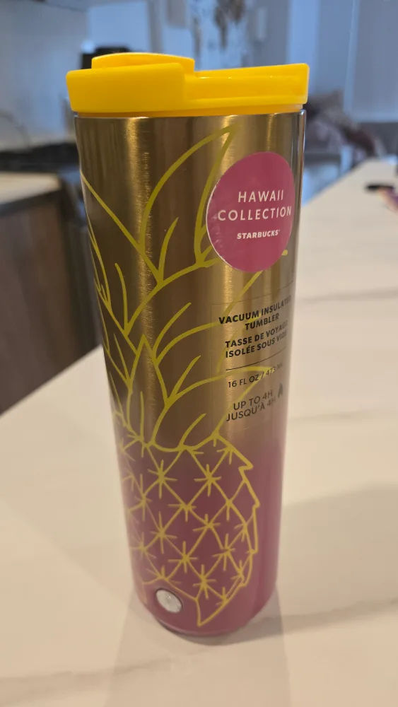 NEW Starbucks Hawaii Collection Tumbler – 16oz Pineapple image indicator(5)