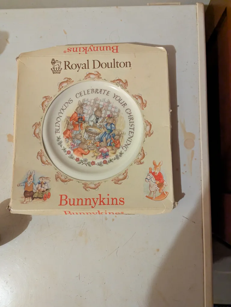 Royal Doulton Bunnykins Celebrate Your Christening Plate thumbnail