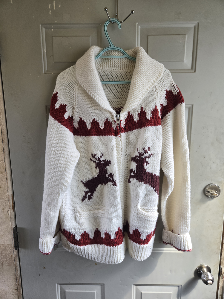 Vintage Knit Christmas Cardigan