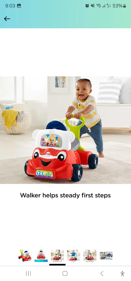 Brand  New Fisher-Price 3-in-1 Smart Car image indicator(2)