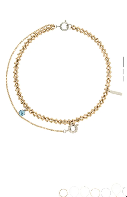 Justine Clenquet Gold and Silver Layered Necklace image indicator(4)