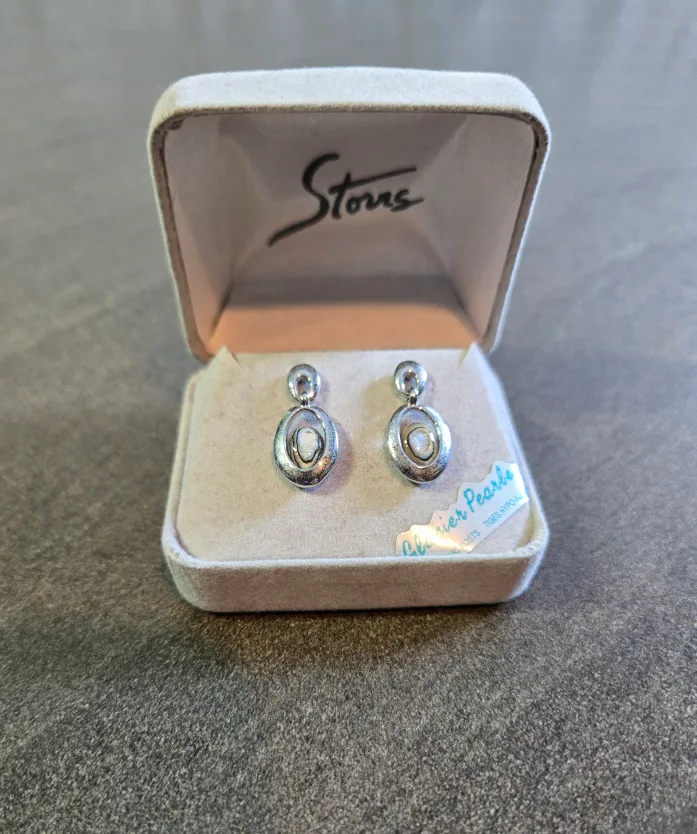 Storrs Silver Plated Glacier Pearle Earrings thumbnail